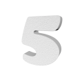 Numero In 3d In Polistirolo Chicago 24cm Altezza 4cm Spessore Per Decorazioni Insegne E Scritte 6
