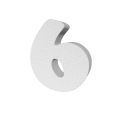 Numero In 3d In Polistirolo Chicago 24cm Altezza 4cm Spessore Per Decorazioni Insegne E Scritte 7
