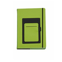 Blocco Notes Con Elastico Tasche Esterne 14,2x20,5cm 1 2