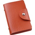 Porta Carte di Credito in Ecopelle con chiusura a Bottone, 12 Tasche, colori vivaci 4