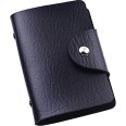 Porta Carte di Credito in Ecopelle con chiusura a Bottone, 12 Tasche, colori vivaci 8