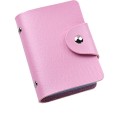 Porta Carte di Credito in Ecopelle con chiusura a Bottone, 12 Tasche, colori vivaci 9