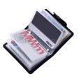 Porta Carte di Credito in Ecopelle con chiusura a Bottone, 12 Tasche, colori vivaci 12
