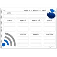 Planning settimanale perpetuo spiralato 30x42cm A3 55fogli planet 3
