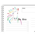 Planning settimanale perpetuo spiralato 30x42cm A3 55fogli planet horse 2