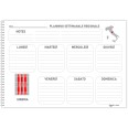 Planning settimanale perpetuo spiralato 30x42cm A3 60fogli 5