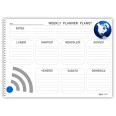 Planning settimanale perpetuo spiralato 21x30cm A4 55fogli planet 2