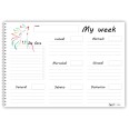 Planning settimanale perpetuo spiralato 21x30cm A4 55fogli planet horse 4