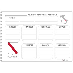 Planning settimanale perpetuo spiralato 21x30cm A4 60fogli 3 2