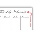 Planning settimanale perpetuo spiralato 21x30cm A4 50fogli cuori school 4