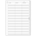 Agenda settimanale senza data spiralata plastificata Prenotazioni Hotel B&B 21x30cm A4 58x12mm 1