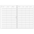 Agenda settimanale senza data spiralata plastificata Prenotazioni Hotel B&B 21x30cm A4 58x12mm 3