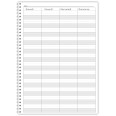 Agenda settimanale senza data spiralata plastificata 21x30cm A4 58x12mm 5