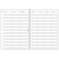 Agenda settimanale senza data spiralata plastificata 21x30cm A4 58x12mm 6