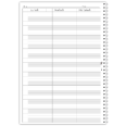 Agenda settimanale senza data spiralata plastificata 21x30cm A4 58x12mm 7
