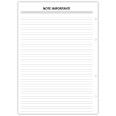 Agenda settimanale senza data spiralata plastificata Prenotazioni Hotel B&B 21x30cm A4 1