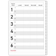 Agenda settimanale senza data spiralata plastificata Prenotazioni Hotel B&B 21x30cm A4 3