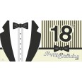 Striscione Auguri Buon Compleanno 18 Anni Uomo 1x2 M Carta 120 Gr Semilucida 1