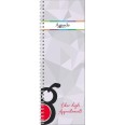 Planning giornaliero perpetuo spiralato 10x30cm orario 15min 120pagine 60fogli 1