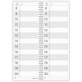 Planning giornaliero perpetuo spiralato 10x30cm orario 15min 120pagine 60fogli 3