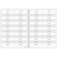 Planning giornaliero perpetuo spiralato 21x30cm A4 orario 15min 120pagine 60fogli 5