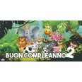 Striscione Auguri Buon Compleanno 2 Anni Baby Jungle 1x2 M Carta 120 Gr Semilucida 1