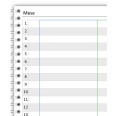 Planning mensile perpetuo 3 colonne spiralato 21x30cm A4 24fogli 2