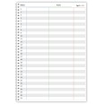 Planning mensile perpetuo 3 colonne spiralato 21x30cm A4 24fogli 3