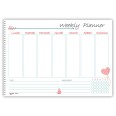 Planning settimanale perpetuo spiralato 30x42cm A3 55fogli 4