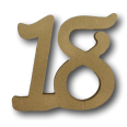 Numero 18 In 3d Cake Topper In Polistirene Per Compleanni Ed Aventi 10cm Oro Per Decorazioni Torte 1