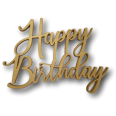 Scritta Happy Birthday In 3d Cake Topper Hb In Polistirene Per Compleanni Ed Aventi 20cm Silver Per Decorazioni Torte 1