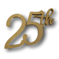 Numero 25 Th In 3d Cake Topper In Polistirene Per Compleanni Ed Aventi 10cm Oro Per Decorazioni Torte 1