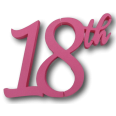 Numero 18 Th In 3d Cake Topper In Polistirene Per Compleanni Ed Aventi 10cm Rosa Per Decorazioni Torte 1