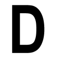 Lettera Adesiva Da 70cm Nera 4