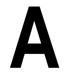 Lettera Adesiva Da 100cm 1 Metro Nera 2