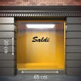 Scritta Adesiva Saldi 20x65cm Per Vetrina Auto Negozio Di Alta Qualità 6