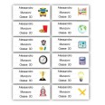 Etichette Adesive Scuola Colorate 56x22 Mm Personalizzate 48 Etichette Per Libri Quaderni Materiale Didattico 1