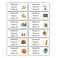Etichette Adesive Scuola Colorate 56x22 Mm Personalizzate 48 Etichette Per Libri Quaderni Materiale Didattico 2