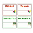 Etichette Adesive Scuola Colorate 70x66 Mm Con Materie Scolastiche 40 Etichette Per Libri Quaderni Materiale Didattico 2