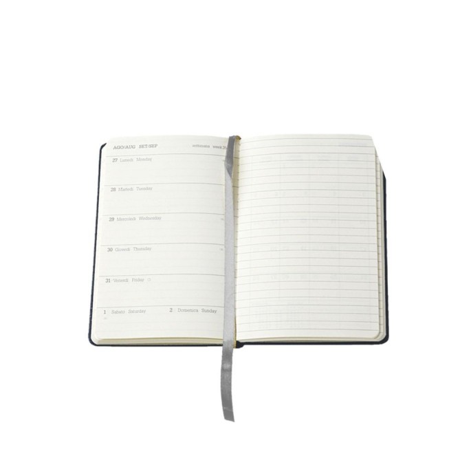 Agenda settimanale tascabile  2026 pvc chiusura elastico 9x15cm 4