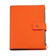 Agenda giornaliera 2026 jeans chiusura fibbia 15x21cm A5 tasca arancione 2