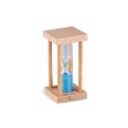 Clessidra In Bamboo Con Sabbia Color Blu Altezza 9cm 1