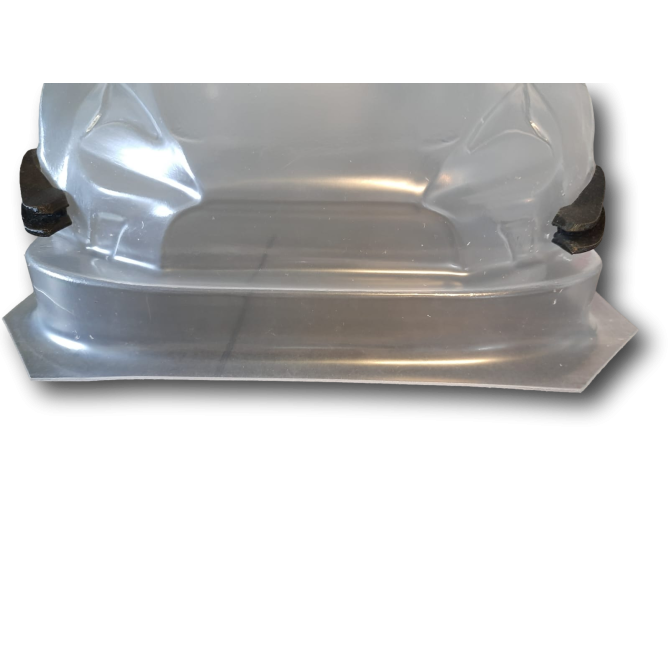 Carrozzeria Dtm In Lexan Trasparente 1/10 Completa Non Verniciata Passo 190 Con Adesivi E Supporti Alettone 3