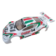 Carrozzeria Dtm In Lexan Trasparente 1/10 Base Non Verniciata Passo 190 Con Adesivi E Supporti Alettone 5