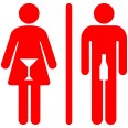 Simbolo Per Bagni Toilet Adesivo Drink 20cm Uomo Donna 3