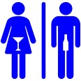 Simbolo Per Bagni Toilet Adesivo Drink 10cm Uomo Donna 2