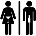 Simbolo Per Bagni Toilet Adesivo Drink 10cm Uomo Donna 4