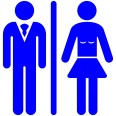 Simbolo Per Bagni Toilet Adesivo Smoking 10cm Uomo Donna 2