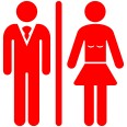 Simbolo Per Bagni Toilet Adesivo Smoking 10cm Uomo Donna 3