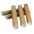 Tubi Postali Per Spedizione 10 Pz Con Tappi In Plastica 31cmx4 Diametro 1